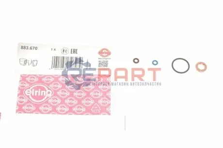 Фото Прокладки форсунки VW Caddy/Audi A3 1.6TDI 09- (к-кт 4 шт) ELRING (883.670) зображення 1