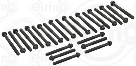 Комплект болтів ГБЦ (зовнішній torx) (26шт) RVI MIDLUM, PREMIUM 2 VOLVO 7500, 8500, 8700, 8900, 9400, B6, B7, FE, FE II, FL II, FL III MAZ 200 DEUTZ FAHR 9000 D7E240-TTCD7.8L06 01.91 Elring 908350