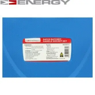 Набір торцевих ключів 94 ELEM. ENERGY NE00014
