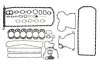 Повний комплект прокладок двигуна 6303D JOHN DEERE 3030, 3120 ENGITECH (ENT000114) зображення 1