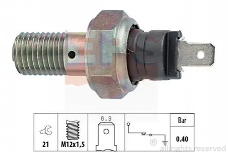 Датчик тиску масла Hyundai Sonata 3.0i/Mitsubishi Lancer/Colt 1.6-3.0i 91-15 EPS 1.800.017 Купити в Україні