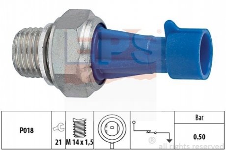 Датчик тиску оливи Citroen Jumper Peugeot Boxer 3.0D/HDi 04 EPS 1.800.143 (фото 1)