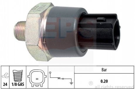 Датчики давления масла Nissan Note/Murano/Renault Master 08- - 1.800.166 (2524000QAG, 252404M400, 252404M40E) EPS 1800166 (фото 1)