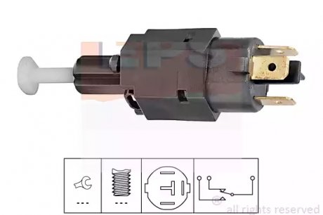Выключатель тормозного фонаря Opel Astra F/G 1.4-2.2 91-05 Opel Vectra A 1.4-2.5 88-95 EPS 1.810.082