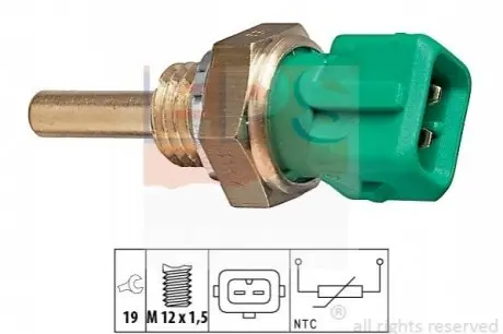 Датчик, температура охолоджувальної рідини EPS 1.830.147 Купити в Україні