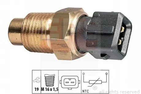 Датчик, температура охолоджувальної рідини EPS 1.830.160 Купити в Україні