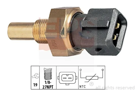 Датчик температуры (черный.) Ford 1.6-2.0 Zetec EPS 1830165