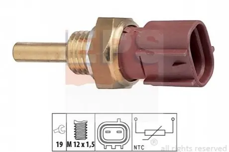 Датчик, температура охолоджувальної рідини EPS 1.830.213 Купити в Україні