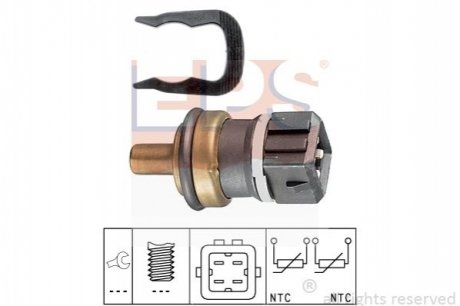 Датчик температуры охлаж. жидкости AUDI A3 (8L1) -06/99; SEAT TOLEDO II (1M2) -06/99 - 1.830.232 (058919501A) EPS 1830232