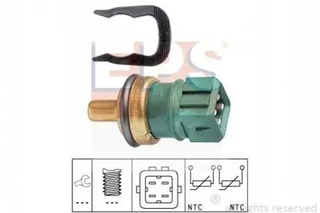 Датчик, температура охолоджувальної рідини EPS 1.830.260 Купити в Україні