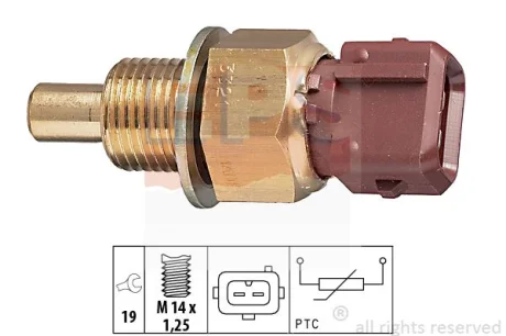 Датчик температуры воды Citroen Berlingo 1.4 96-/Peugeot 206/306/406 1.1-3.0 93-04 EPS 1830321