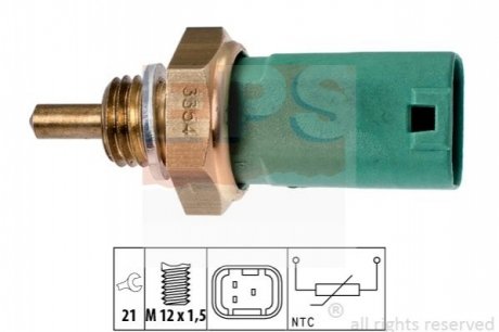 Датчик, температура охолоджувальної рідини EPS 1.830.354 (фото 1)