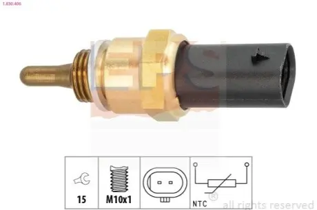 Датчик температури охолоджуючої рідини Land Rover Defender 2.0/3.0 19-/Discovery Sport 2.0 19-/Range Rover 2.0 17- EPS 1.830.406 Купити в Україні