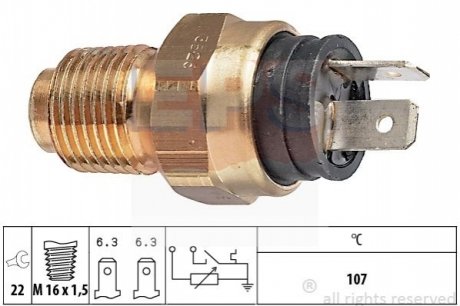 Датчик температуры Citroen Jumper, Peugeot Boxer Fiat Ducat - 1.830.526 (133893, 1338F7, 4837950) EPS 1830526