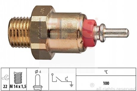 DB датчик температури води (червоний) 100&quot;C M103/OM601-603/616 EPS 1840069