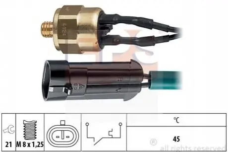 Термовимикач, індикатор рівня охолоджувальної рідини EPS 1.840.124 Купити в Україні