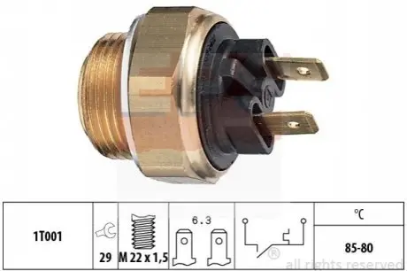 Фото Термовимикач, вентилятор радіатора EPS (1850018) зображення 1