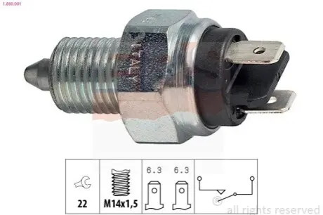 Фото Перемикач, ліхтар заднього ходу EPS (1.860.001) зображення 1
