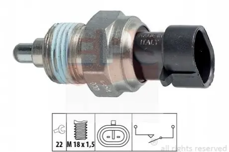 Датчик заднего хода Opel Signum 03-, Vectra C 02- 1.9-3.2/ Saab 9-3 (YS3F) 2.0-2.2 02- EPS 1.860.254 Купить в Украине