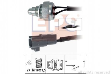 Датчик заднего хода Toyota Auris 1.4-1.6, Corolla 1.4-2.0, Yaris 1.4-1.8 07- EPS 1860261