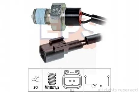 Датчик заднего хода Opel Astra H, J, Corsa D, Meriva, Zafira 04- EPS 1.860.323 Купить в Украине
