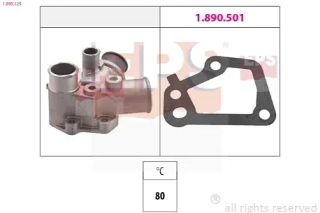 Термостат Fiat 1.4TD/1.7D/1.9D EPS 1.880.125 Купить в Украине