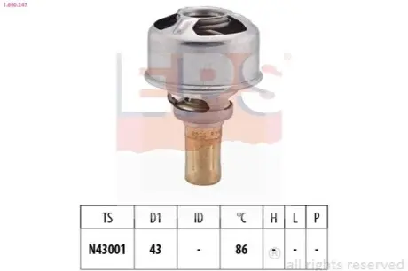 Термостат, охолоджувальна рідина EPS 1.880.247 Купити в Україні