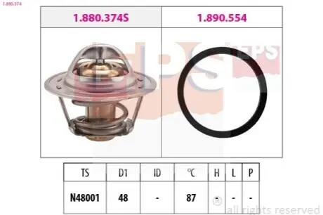 DAEWOO термостат (Made in Italy!) 87C Espero,Lanos EPS 1.880.374 Купить в Украине