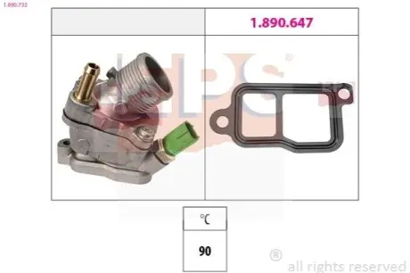 Термостат, охолоджувальна рідина EPS 1.880.732 Купити в Україні