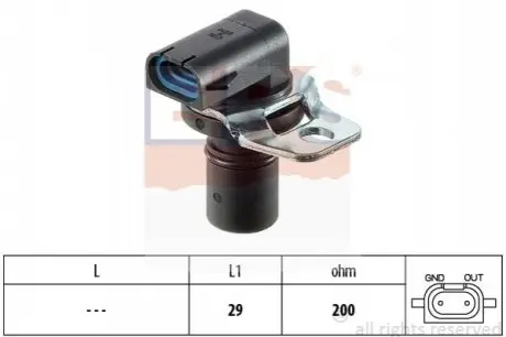 Датчик оборотов коленвала (АКПП) Ford Cougar, Mondeo I/II 1.6i 16V-2.5 ST200 02.93-11.00 EPS 1.953.104 Купить в Украине