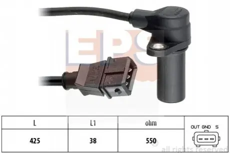 DAEWOO Датчик оборотов двигателя Lacetti,Aveo,Nubira EPS 1.953.271 Купить в Украине