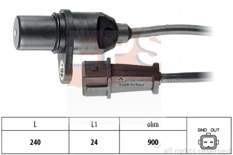 Датчик положення колінвалу Hyundai Accent/Kia Cerato 1.3-1.6 94 EPS 1.953.279