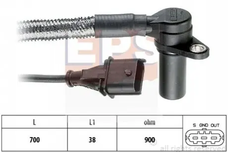 Датчик положення колінвалу Cadillac CTS/Opel Omega 2.6/3.0/3.2 94-07 знято з постачання EPS 1.953.284 Купити в Україні