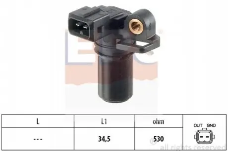 Датчик положення колінвалу Ford Transit Connect 1.8TDCi 02- EPS 1.953.323 Купити в Україні