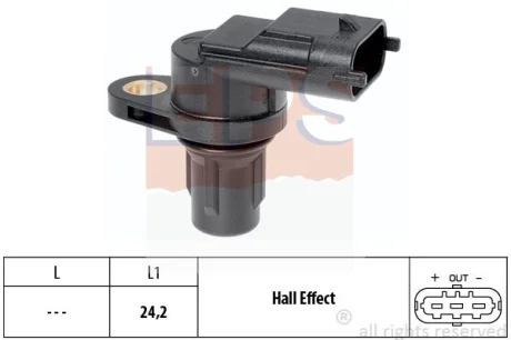 Датчик положения р/вала Fiat Ducato Ford C-Max, Fiesta VI, Focus, Mondeo IV Hyundai Santa Fe II Kia Ceed Opel Astra H, Corsa C, D, Zafira B 1.1-3.0D EPS 1953361