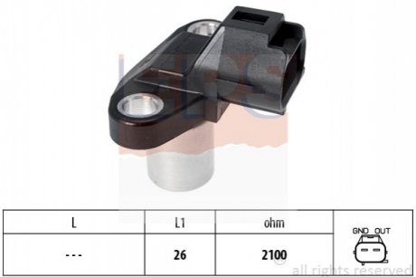 Датчик, положение распределительного вала EPS 1.953.362 (фото 1)