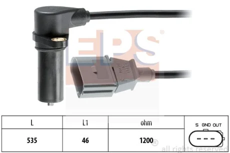 Датчик положения к/вала Audi A3 Seat Cordoba, Inca, Leon, Toledo II VW Bora, Caddy II, Golf IV, Polo 1.9SDI/TDI 11.95- EPS 1953391