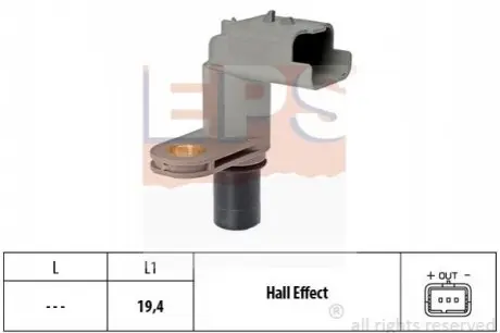 Датчик положения распредвала Citroen C2/3/4, Peugeot 1007,206,207,307 1.4 03- EPS 1953468 Купить в Украине