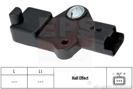 Датчик положення колінвала Fiat Scudo/Citroen Jumpy/Peugeot Expert 2.0 HDI 06-(чорний) знято з постачання EPS 1.953.524 Купити в Україні