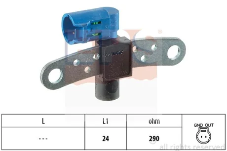 Датчик положения коленвала Renault Kangoo 1.2-1.6i 97- EPS 1.953.540
