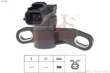 FORD Датчик імпульсів MONDEO 2.3 07-, RANGER 2.5 11-, MAZDA 6 Hatchback 1.8 02 EPS 1.953.609 Купити в Україні