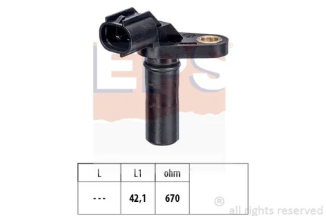 Датчик положения к/вала Citroen C4 2.0HDI 09-/ Jumpy 2.0HDI 10-/Fiat Scudo 2.0D 10-/Ford Focus 2.0TDCI 10- EPS 1953671