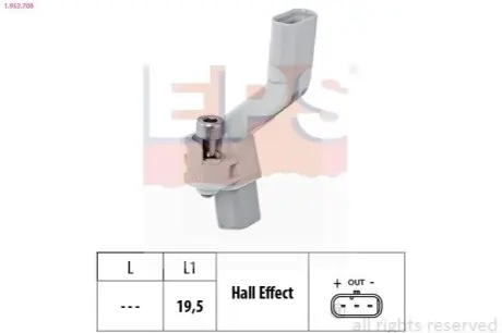 Датчик положения к/вала VAG Caddy IV 1.2TSi/1.4TSi 15- /Golf VII-VIII /Passat B8 1.4TSi EPS 1.953.708 Купить в Украине
