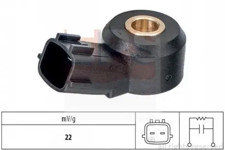 Датчик детонации Alfa Romeo Mito Fiat 500, Barchetta, Brava, Bravo I, Doblo, Doblo Cargo, Fiorino, Grande Punto, Idea, Linea, Marea, Multipla, Palio, EPS 1957115 Купить в Украине