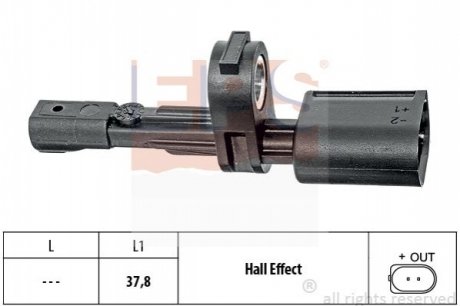 Датчик ABS VW Caddy 04- зад. EPS 1.960.017