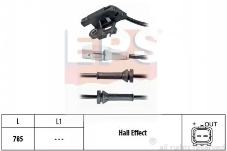 CITROEN датчик ABS передн. PEUGEOT 307, Citroen C4 EPS 1.960.031 Купить в Украине