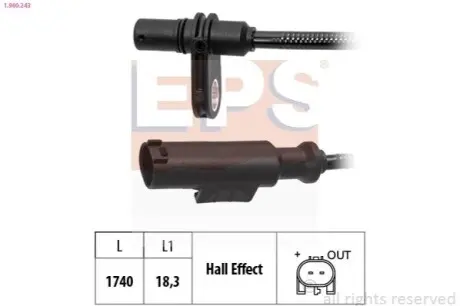 Фото DB Датчик задн. правий ABS SPRINTER 3,5-t 06- EPS (1.960.243) зображення 1