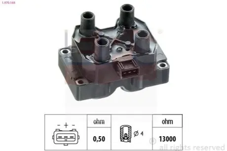 Котушка запалювання Fiat Scudo/Peugeot Expert 1.6 96-06 EPS 1.970.168 Купити в Україні