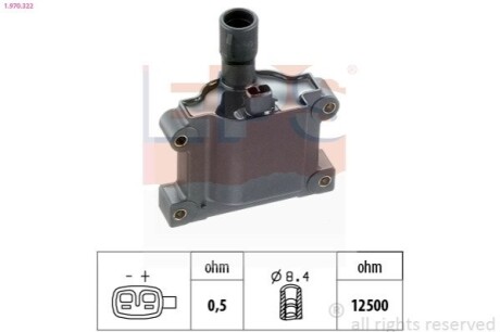 Котушка запалювання EPS 1.970.322