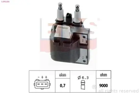 VOLVO Катушка зажигания S40,V40 96- EPS 1.970.356 Купить в Украине